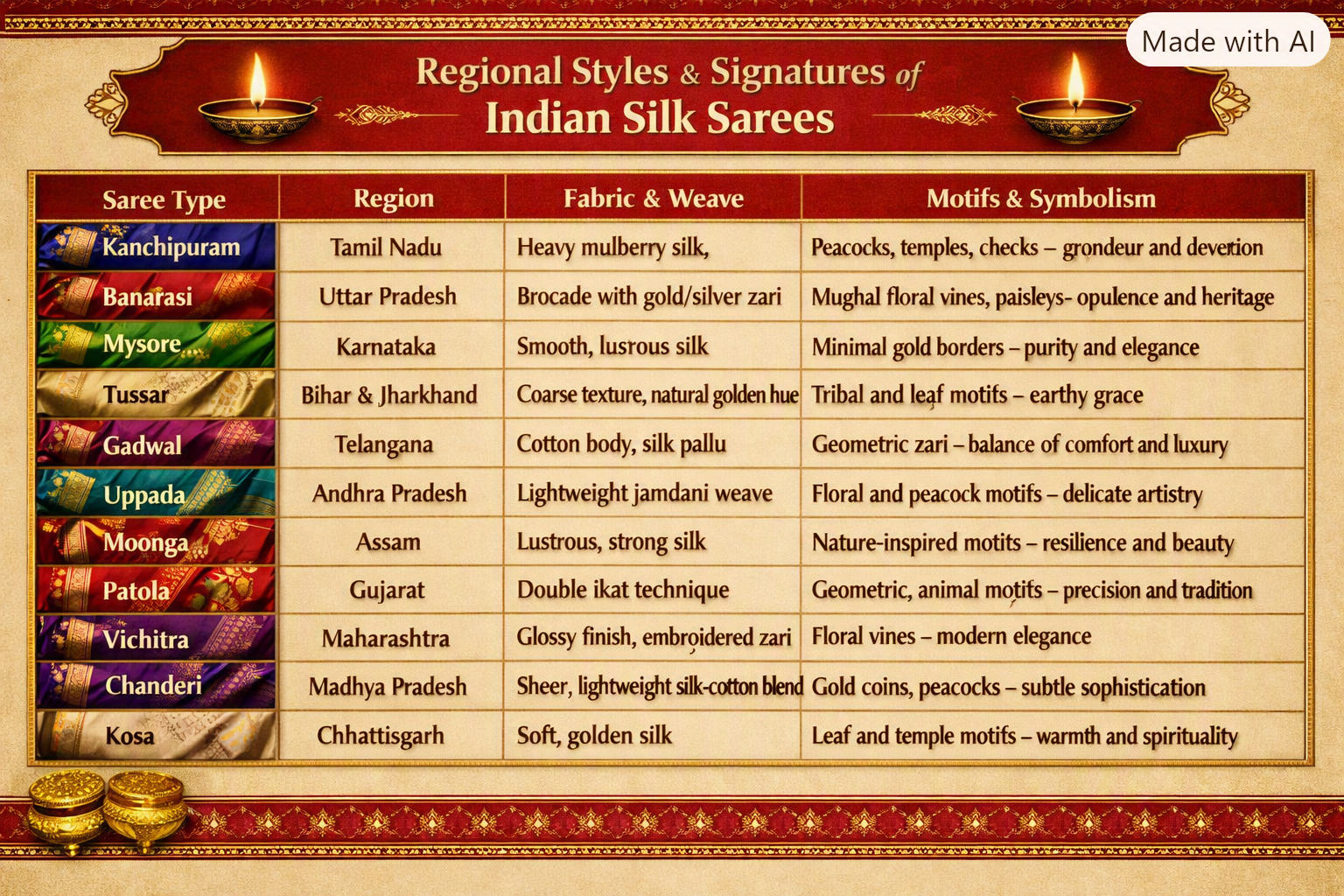 Silk saree specialities