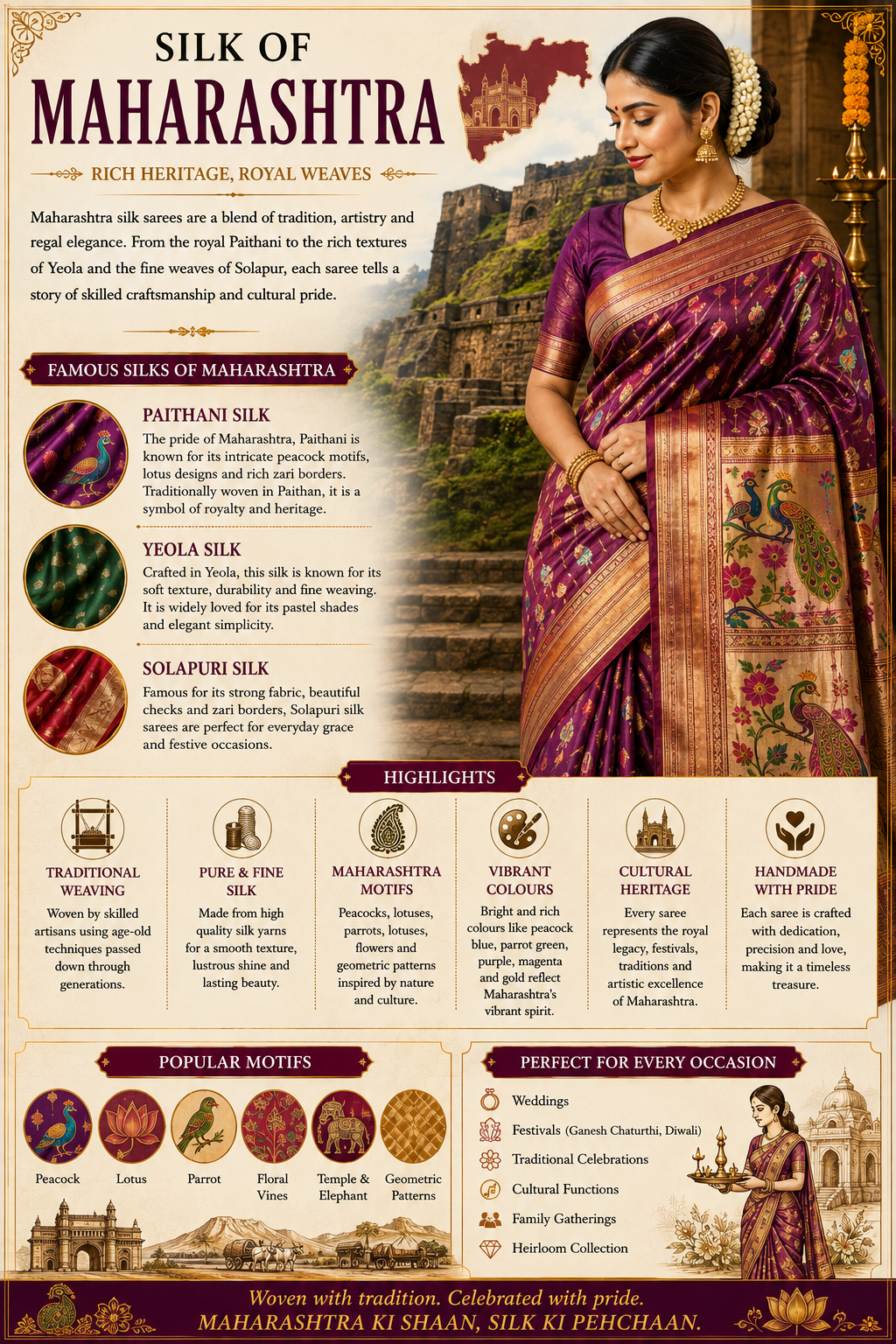Maharashtra silk heritage