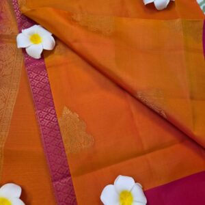 Madhavaram silk Orange Saree