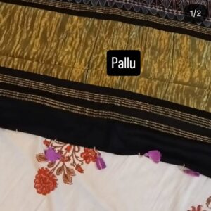 Pure modal Real bandhani Saree